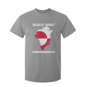 Kalaallit Nunaat Tuniniagaanngilaq Greenlandic T Shirt For Kid Greenland Is Not For Sale Patriotic Grunge Flag TS02 Sport Gray Print Your Wear
