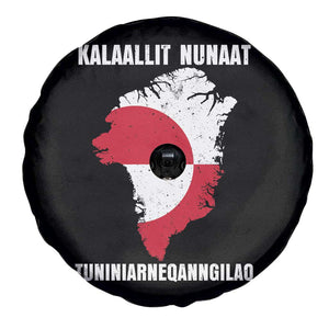 Kalaallit Nunaat Tuniniagaanngilaq Greenlandic Spare Tire Cover Greenland Is Not For Sale Patriotic Grunge Flag TS02 Print Your Wear