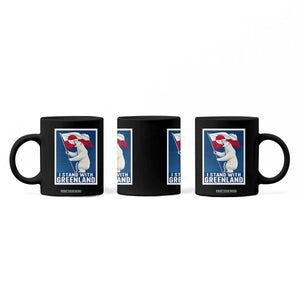 I Stand With Greenland Polar Bear Resist Coffee Mug Vintage Patriotic Propaganda Sovereignty Protest TS02 Print Your Wear