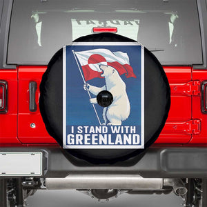 I Stand With Greenland Polar Bear Resist Spare Tire Cover Vintage Patriotic Propaganda Sovereignty Protest TS02 Black Print Your Wear
