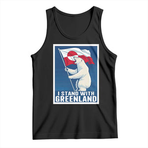 I Stand With Greenland Polar Bear Resist Tank Top Vintage Patriotic Propaganda Sovereignty Protest TS02 Black Print Your Wear