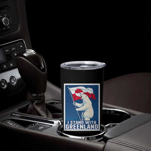 I Stand With Greenland Polar Bear Resist Tumbler Cup Vintage Patriotic Propaganda Sovereignty Protest TS02 Print Your Wear