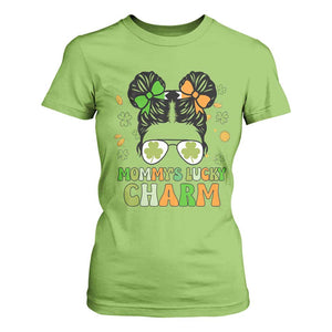 Funny St Patricks Day Kid T Shirt For Women Daddy's Lucky Charm Cute Little Bun Girls TS02 Lime Print Your Wear