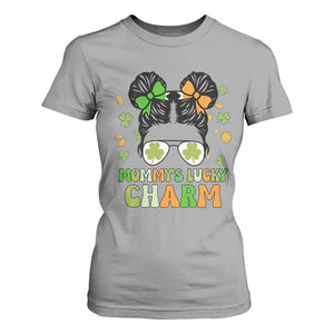Funny St Patricks Day Kid T Shirt For Women Daddy's Lucky Charm Cute Little Bun Girls TS02 Sport Gray Print Your Wear