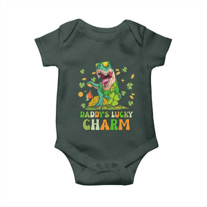 Funny St Patricks Day Kid Baby Onesie Mommy's Lucky Charm Cute Dinosaur Boys Kids TS02 Print Your Wear