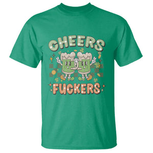 Funny St. Patricks Day Drinking T Shirt Retro Cheers Fuckers Beer Lovers TS02 Irish Green Printyourwear