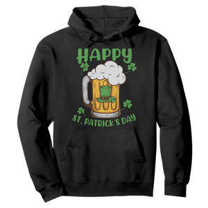 Funny St. Patricks Day Drinking Hoodie Happy Paddy's Patty's Day Beer Lover TS02 Black Printyourwear