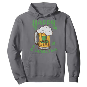 Funny St. Patricks Day Drinking Hoodie Happy Paddy's Patty's Day Beer Lover TS02 Charcoal Printyourwear