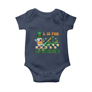 Funny Nurse St Patricks Day Baby Onesie Retro L is for Lorazepam Nursing Life TS02 Navy Print Your Wear