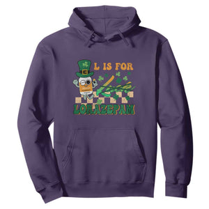 Funny Nurse St. Patricks Day Hoodie Retro L is for Lorazepam Nursing Life TS02 Purple Printyourwear