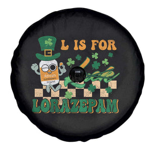 Funny Nurse St Patricks Day Spare Tire Cover Retro L is for Lorazepam Nursing Life TS02 Print Your Wear