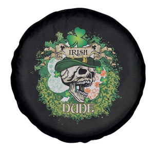 Irish Skull Spare Tire Cover Irish Dude Sugar Skull St Patricks Day Leprechaun TS02 Print Your Wear