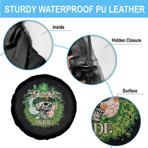 Irish Skull Spare Tire Cover Irish Dude Sugar Skull St Patricks Day Leprechaun TS02 Print Your Wear