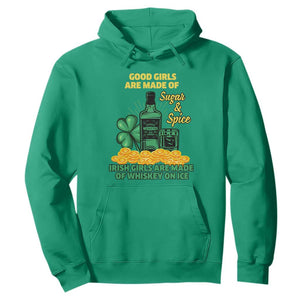Funny St. Patricks Day Drinking Hoodie Irish Girls Are Made of Whiskey On Ice Alcohol Lover TS02 Irish Green Printyourwear
