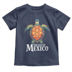 The Gulf Of Mexico Toddler T Shirt Sea Turtle Graphic Forever Never Forget TS02 Navy Print Your Wear