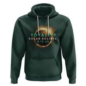 Total Solar Eclipse 2045 Hoodie American Totality August 12 TS02 Dark Forest Green Printyourwear