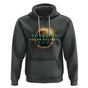 Total Solar Eclipse 2045 Hoodie American Totality August 12 TS02 Dark Heather Printyourwear