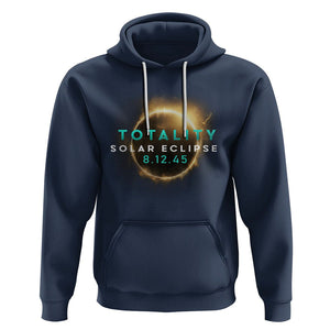 Total Solar Eclipse 2045 Hoodie American Totality August 12 TS02 Navy Printyourwear