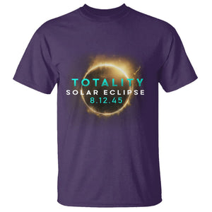 Total Solar Eclipse 2045 T Shirt American Totality August 12 TS02 Purple Printyourwear