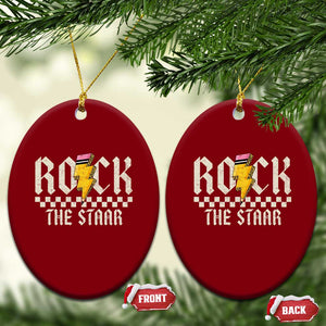 Rock The STAAR Day Ceramic Ornament Texas Teacher Student Motivational Testing TS02 Print Your Wear