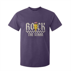 Rock The STAAR Day T Shirt For Kid Texas Teacher Student Motivational Testing TS02 Purple Print Your Wear