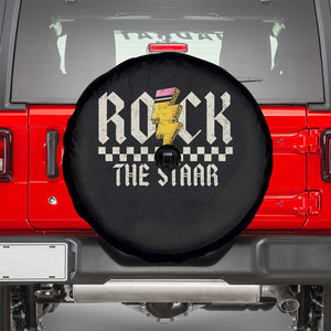 Rock The STAAR Day Spare Tire Cover Texas Teacher Student Motivational Testing TS02 Black Print Your Wear
