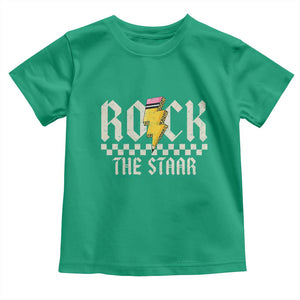 Rock The STAAR Day Toddler T Shirt Texas Teacher Student Motivational Testing TS02 Irish Green Print Your Wear
