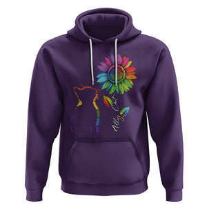 LGBT Ally Cat Hoodie Gay Pride Rainbow Sunflower TS02 Purple Printyourwear
