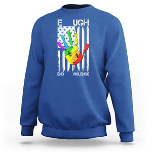 Gun Violence Awareness Sweatshirt Enough End Gun Violence Protect Our Children Orange Mom Dad TS02 Royal Blue Printyourwear