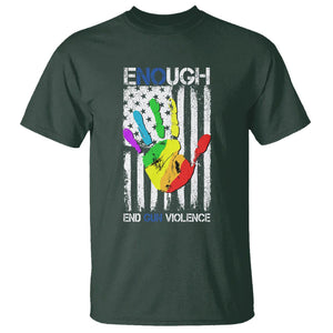 Gun Violence Awareness T Shirt Enough End Gun Violence Protect Our Children Orange Mom Dad TS02 Dark Forest Green Printyourwear