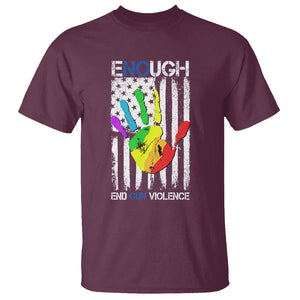 Gun Violence Awareness T Shirt Enough End Gun Violence Protect Our Children Orange Mom Dad TS02 Maroon Printyourwear