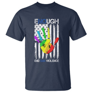 Gun Violence Awareness T Shirt Enough End Gun Violence Protect Our Children Orange Mom Dad TS02 Navy Printyourwear