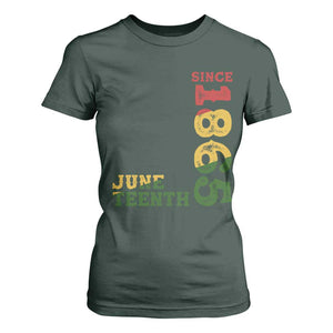 Juneteenth Since 1865 T Shirt For Women Freedom Black History Independence Day TS02 Dark Forest Green Print Your Wear