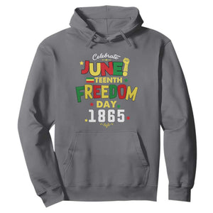 Celebrate Juneteenth 1865 Hoodie Black History Independence Day TS02 Charcoal Print Your Wear
