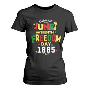 Celebrate Juneteenth 1865 T Shirt For Women Freedom Day Black History Independence TS02 Black Print Your Wear