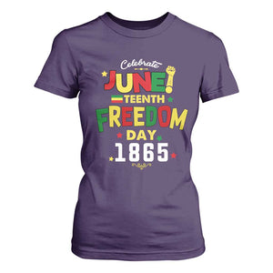 Celebrate Juneteenth 1865 T Shirt For Women Freedom Day Black History Independence TS02 Purple Print Your Wear