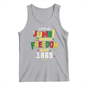 Celebrate Juneteenth 1865 Tank Top Freedom Day Black History Independence TS02 Athletic Heather Print Your Wear
