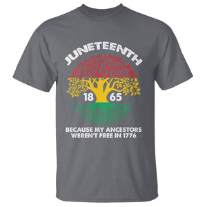 Juneteenth 1865 T Shirt Black History African American Roots Pride TS02 Charcoal Print Your Wear