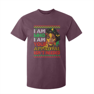 Black Queen Pride T Shirt For Kid I Am Who I Am Your Approval Isn't Needed TS02 Maroon Print Your Wear