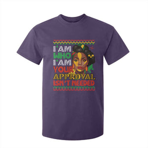 Black Queen Pride T Shirt For Kid I Am Who I Am Your Approval Isn't Needed TS02 Purple Print Your Wear
