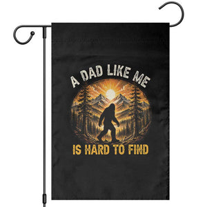 Retro Bigfoot Dad Like Me Is Hard To Find Garden Flag Sasquatch Gift for Outdoorsy Fathers Myth Seekers