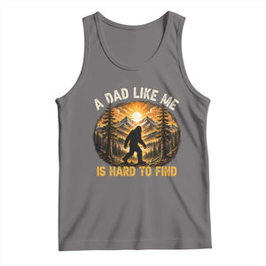 Retro Bigfoot Dad Like Me Is Hard To Find Tank Top Sasquatch Gift for Outdoorsy Fathers Myth Seekers
