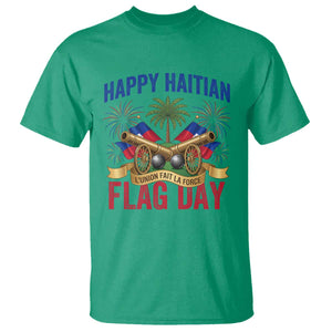 Happy Haitian Flag Day Celebration Graphic T Shirt May 18 National Pride Haiti Heritage TS02 Irish Green Print Your Wear