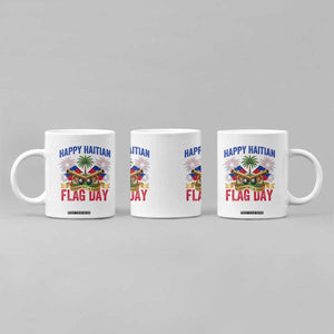 Happy Haitian Flag Day Celebration Graphic Coffee Mug May 18 National Pride Haiti Heritage TS02 Print Your Wear