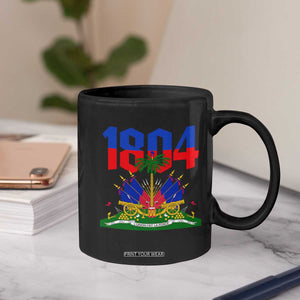 Haiti 1804 Independence Year Graphic Coffee Mug Haitian Pride Coat of Arms National Heritage TS02 Print Your Wear