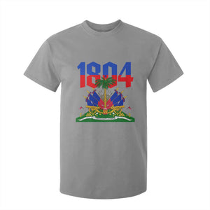 Haiti 1804 Independence Year Graphic T Shirt For Kid Haitian Pride Coat of Arms National Heritage TS02 Sport Gray Print Your Wear