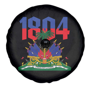 Haiti 1804 Independence Year Graphic Spare Tire Cover Haitian Pride Coat of Arms National Heritage TS02 Print Your Wear