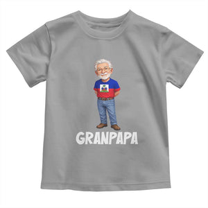 Granpapa Haitian Creole Grandpa Pride Toddler T Shirt Grandfather Hispanic Haiti Heritage Father's Day TS02 Sport Gray Print Your Wear