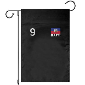 Haiti Soccer Jersey Style Number 9 Graphic Garden Flag Haitian Flag Football Sports Fan TS02 Black Print Your Wear