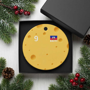 Haiti Soccer Jersey Style Number 9 Graphic Ceramic Ornament Haitian Flag Football Sports Fan TS02 1pc Yellow Cheese Print Your Wear